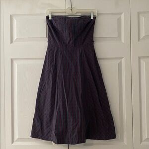 American Eagle Outfitters Plaid Strapless Dress